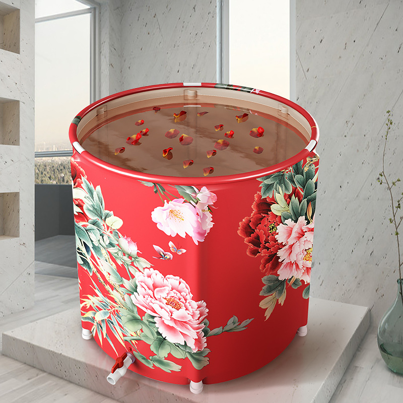 Folding bath tub inflatable tub thickened plastic bath tub adult bath tub child bath tub