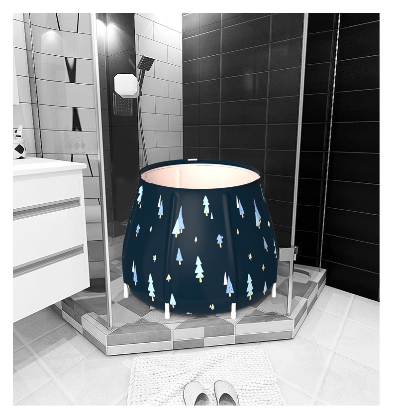 folding adult bath tub folding portable bath tub noninflatable bath tub household thickened bath sweat steamer bucket