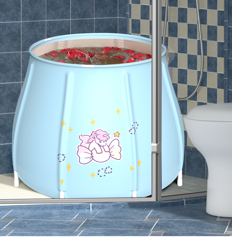 folding adult bath tub folding portable bath tub noninflatable bath tub household thickened bath sweat steamer bucket