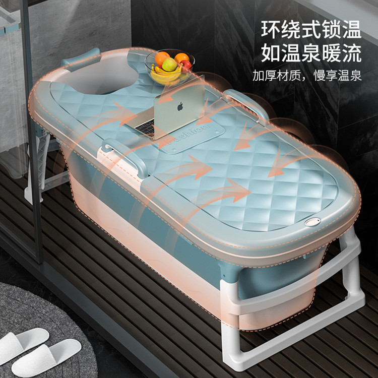 Extended folded adult bath tub Household bath tub Adult folded bath tub thickened adult bath tub