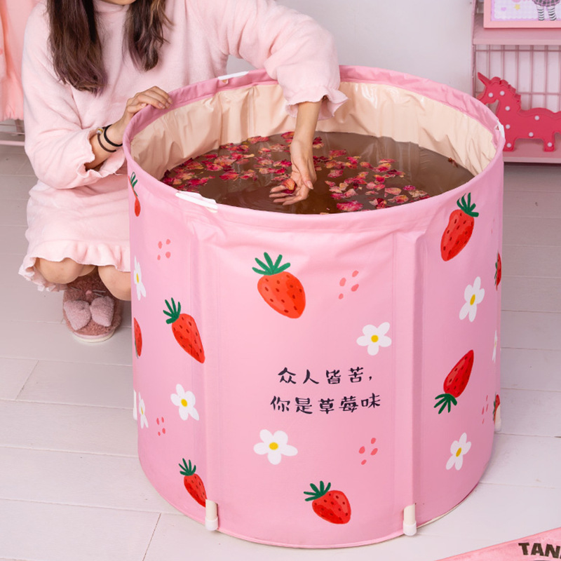 and adults with six layers of thickening padded cotton bath tub for household thickening free of inflation bath tub