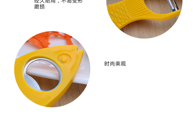 Creative fish fruit shaver beer opener apple peeler 2 in 1 kitchen product customization Creative fish fruit shaver beer opener apple peeler 2 in 1 kitchen product customization