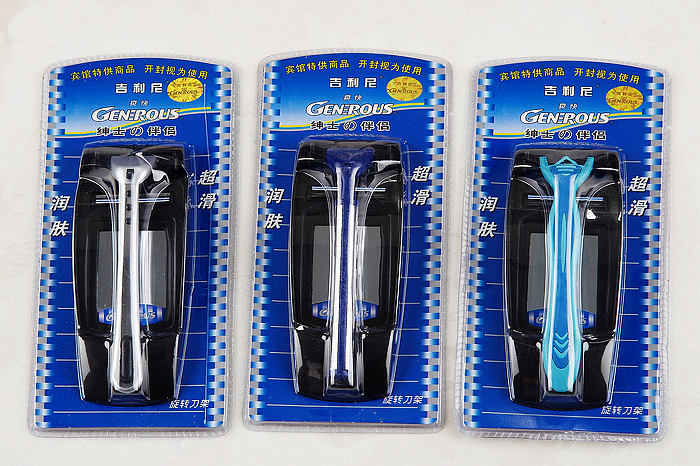 Hotel supplies paid Hotel room shaver disposable shaver gilini 588