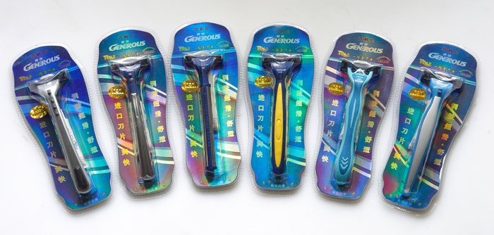 Hotel supplies paid Hotel room shaver disposable shaver gilini 588