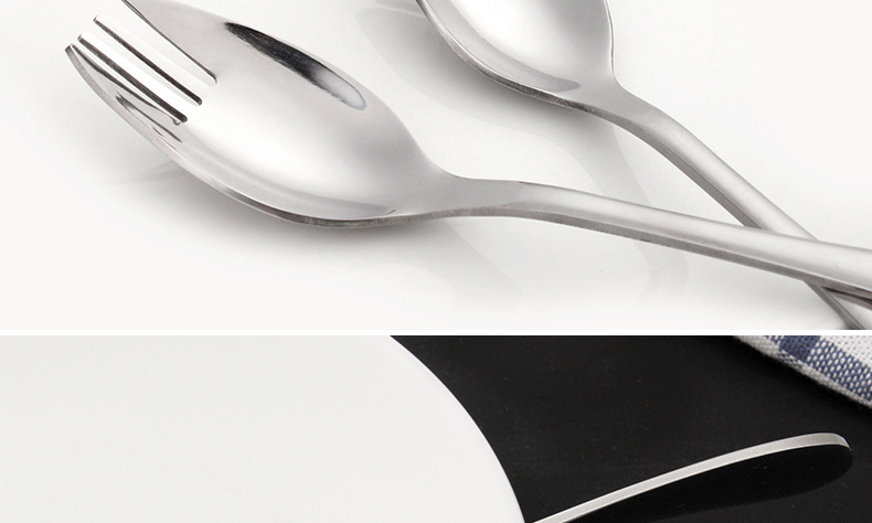 Korean stainless steel one - purpose fork spoon instant noodles spoon salad spoon salad fork spoon spoon Korean stainless steel one - purpose fork spoon instant noodles spoon salad spoon salad fork spoon spoon