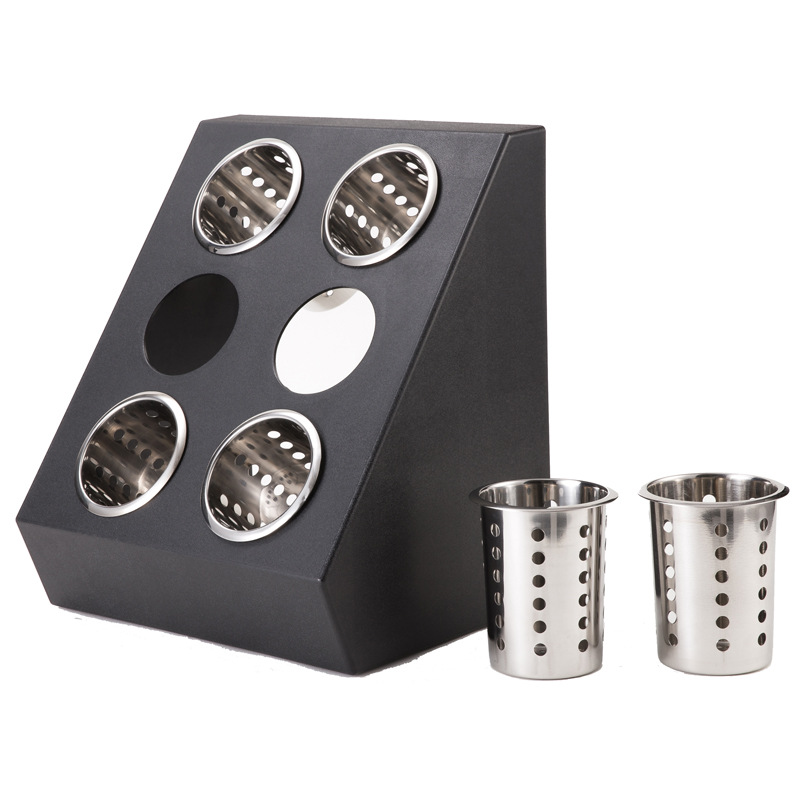 Six-Grid Knife and Fork Storage Grid Knife and Fork Storage Basket Tableware Storage Storage Grid Bar Counter Tableware Receiving Box