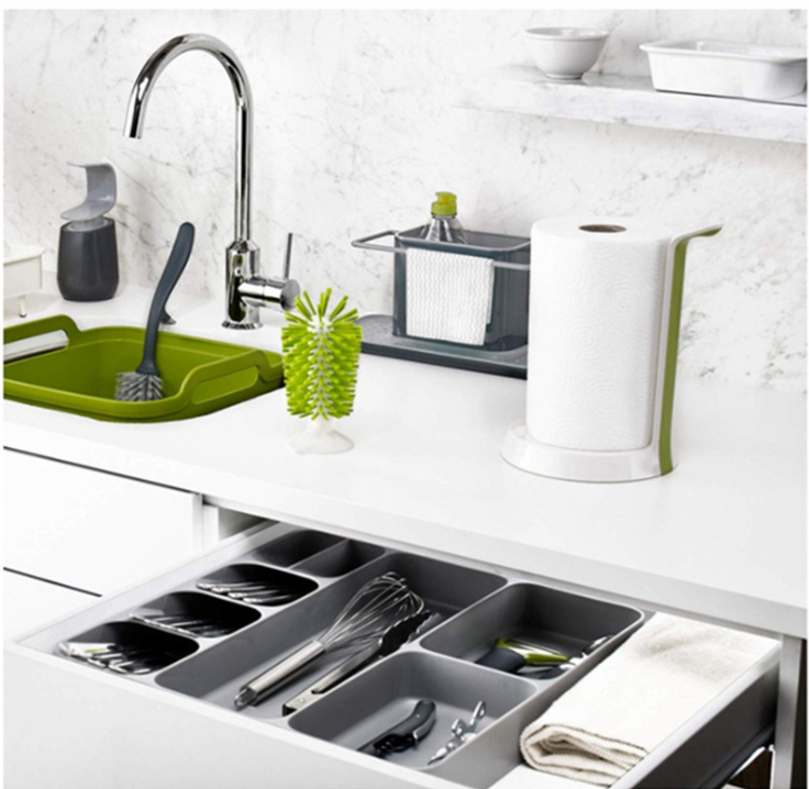 Kitchen Knife and Fork Drawer Organizing Box Spoon Fork Finishing Box Kitchen Cutlery Rack Tableware Knife and Fork Drawer Storage Box