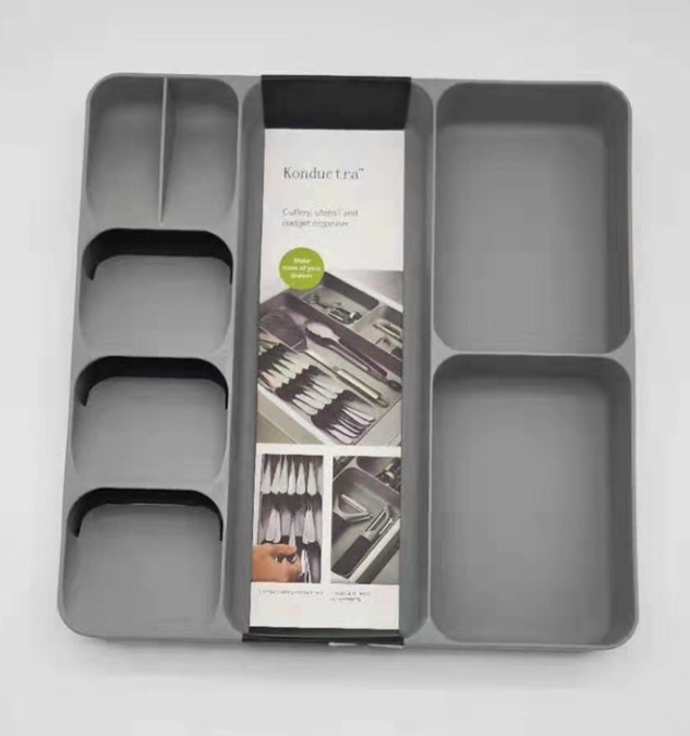 Kitchen Knife and Fork Drawer Organizing Box Spoon Fork Finishing Box Kitchen Cutlery Rack Tableware Knife and Fork Drawer Storage Box