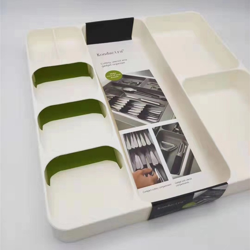 Kitchen Knife and Fork Drawer Organizing Box Spoon Fork Finishing Box Kitchen Cutlery Rack Tableware Knife and Fork Drawer Storage Box