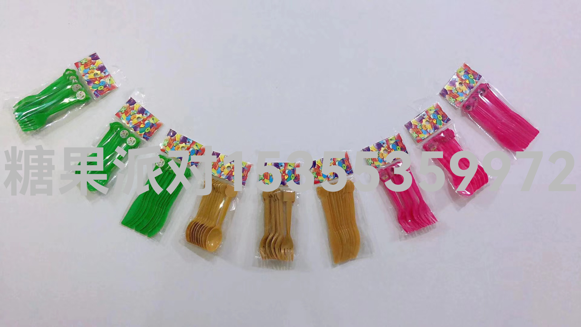 Children&#039;s Birthday Party Decoration Layout Supplies Disposable Knife Fork Spoon Lengthened Cartoon Fork Spoon Piggy Page