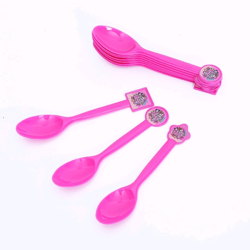Children's Birthday Party Decoration Layout Supplies Disposable Knife Fork Spoon Lengthened Cartoon Fork Spoon Piggy Page