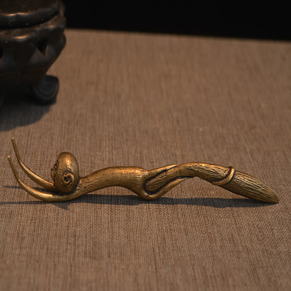 Pure Bronze Monkey Tea Fork Japanese Iron Pot Cover Fork Silver Pot Cover Clip Tea Ceremony Accessories  One Product