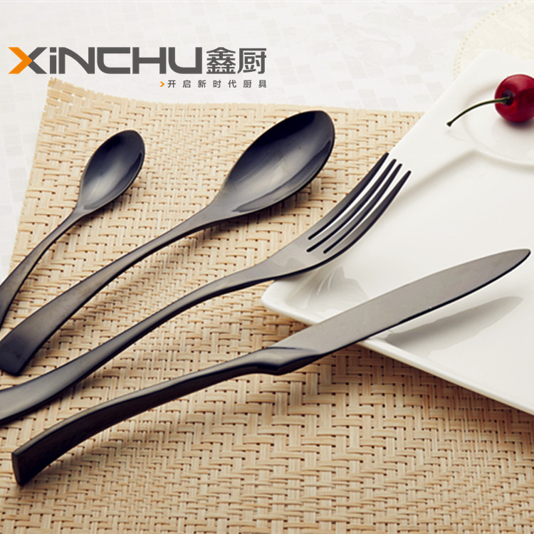 and fork more stainless steel plating black knife and fork spoon gold plated steak knife and fork gift set tableware