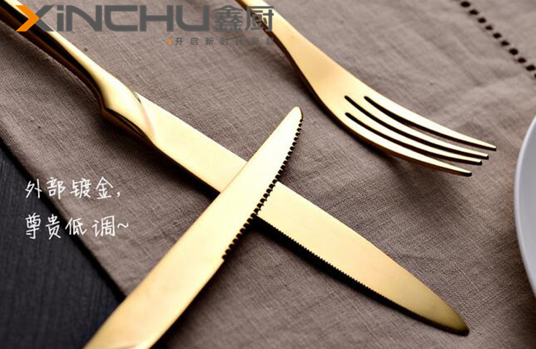 and fork more stainless steel plating black knife and fork spoon gold plated steak knife and fork gift set tableware