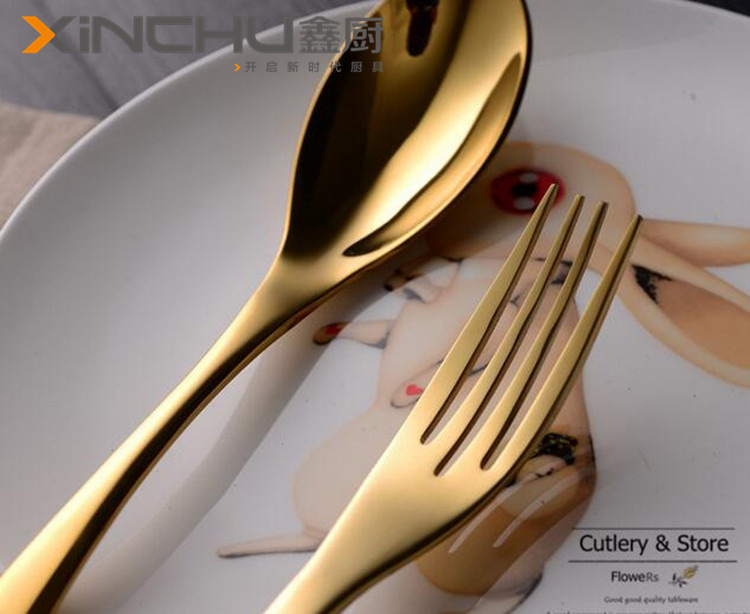 and fork more stainless steel plating black knife and fork spoon gold plated steak knife and fork gift set tableware