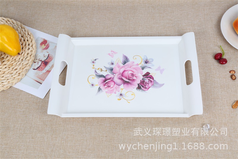New creative Imitation Eco-friendly tableware trays USES food trays to customize European plate wholesale