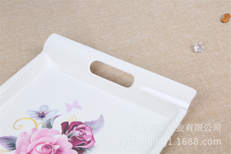 New creative Imitation Eco-friendly tableware trays USES food trays to customize European plate wholesale