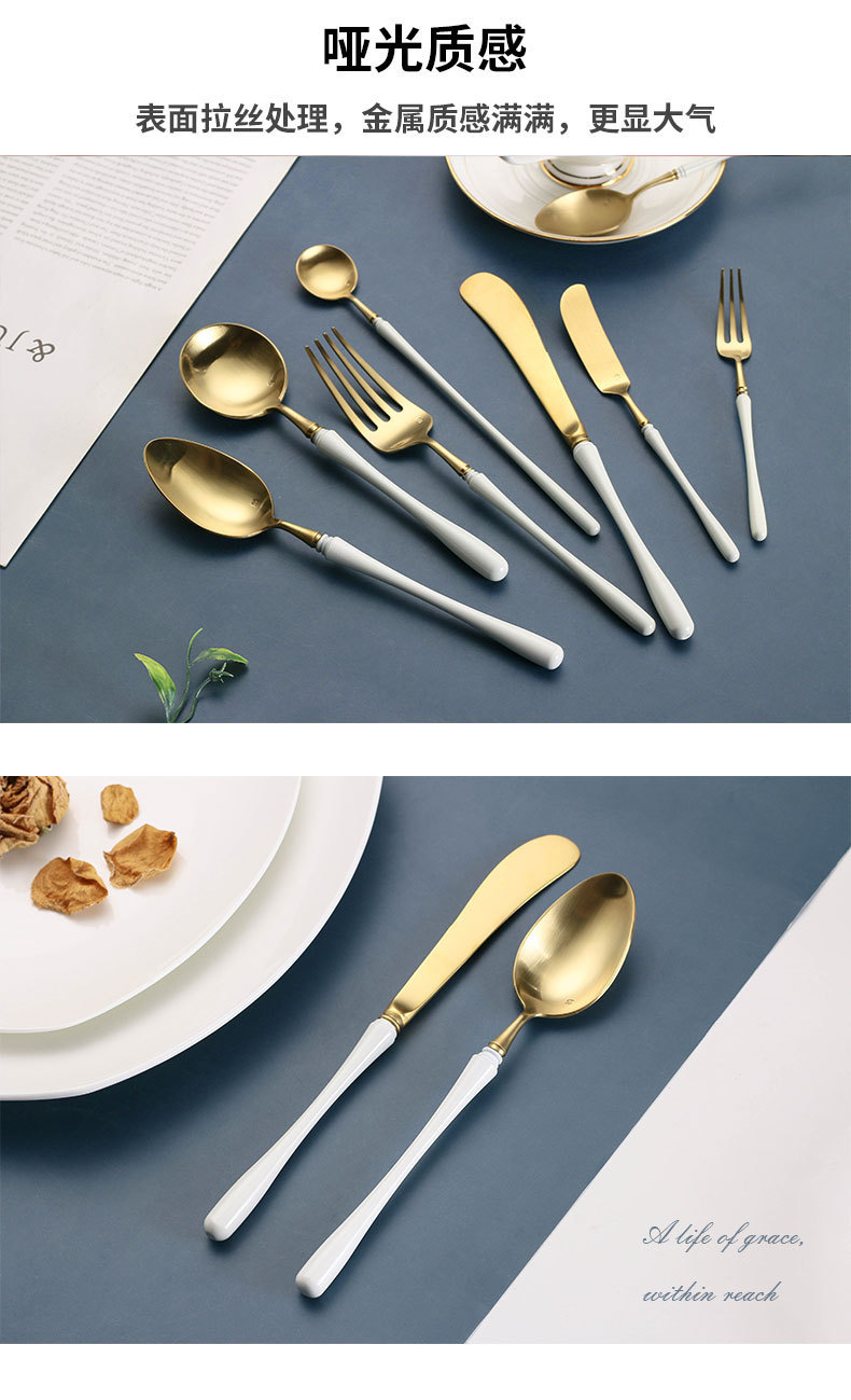 Factory Direct Sales Qinglong 304 Stainless Steel Western Tableware Platinum Knife, Fork and Spoon Suit Small Waist Handle Simple Factory Direct Sales Qinglong 304 Stainless Steel Western Tableware Platinum Knife, Fork and Spoon Suit Small Waist Handle Simple