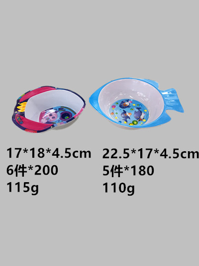 Melamine tableware children's bowl children's plate exquisite price discount can be sold by ton