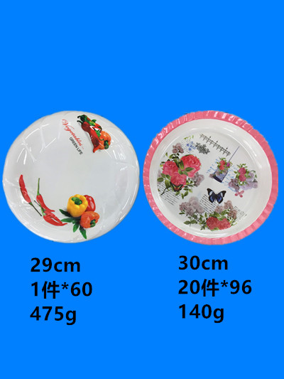 Melamine tableware Melamine plate meinai dish applique plate a large number of spot stock low price processing