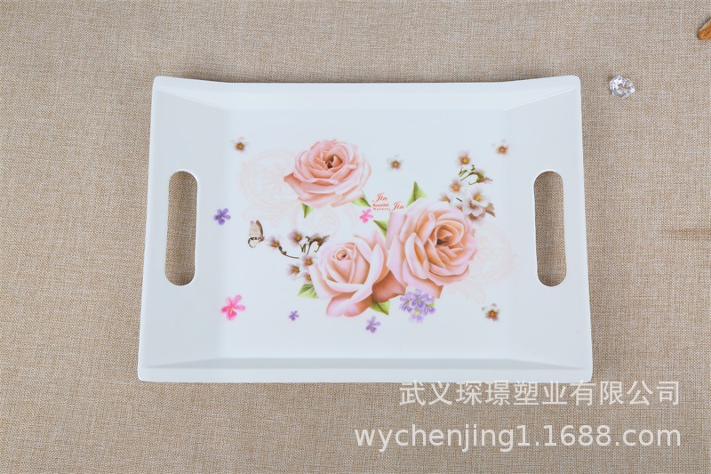 Manufacturers Direct creative Environmental Food tray Hotel with Tableware tea tray wholesale porcelain Square tray
