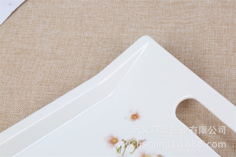 Manufacturers Direct creative Environmental Food tray Hotel with Tableware tea tray wholesale porcelain Square tray