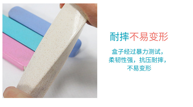 Cross-Border Stainless Steel Portable Tableware Set Chopsticks Spoon Fork Three-Piece Tableware 2-Piece Wheat Straw Box Custom Log