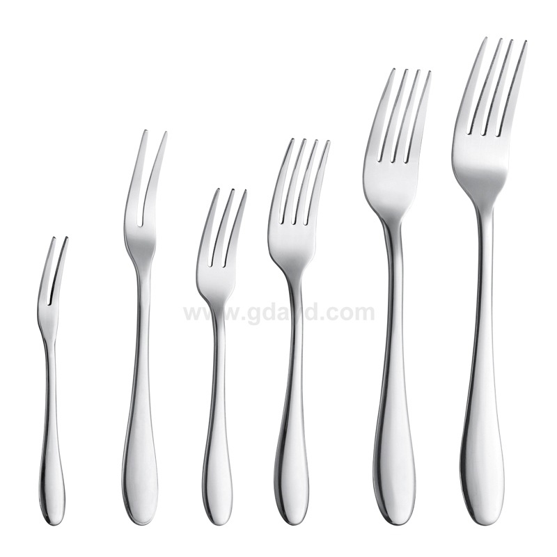 SOURCE Factory Stainless Steel Western Tableware Dinner Fork Dessert Cake Fork Hotel Supplies Steak Fork Tea Fork Gift