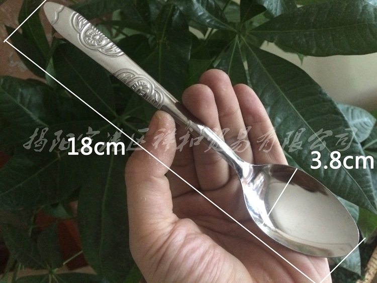 Jieyang Wholesale Stainless Steel Tableware Spoon 2 Yuan Store Source Manufacturer Soup Spoon Small Spoon Daily Necessities