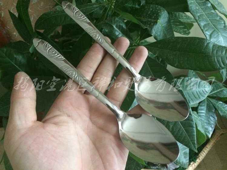 Jieyang Wholesale Stainless Steel Tableware Spoon 2 Yuan Store Source Manufacturer Soup Spoon Small Spoon Daily Necessities