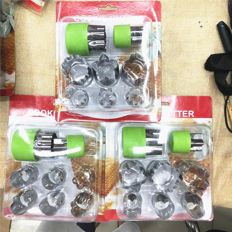 Biscuit Cookie Cake Mold Food Grade Stainless Steel Combination Hexagonal Star Shape Five-Piece Set Baking Tool Biscuit Cookie Cake Mold Food Grade Stainless Steel Combination Hexagonal Star Shape Five-Piece Set Baking Tool