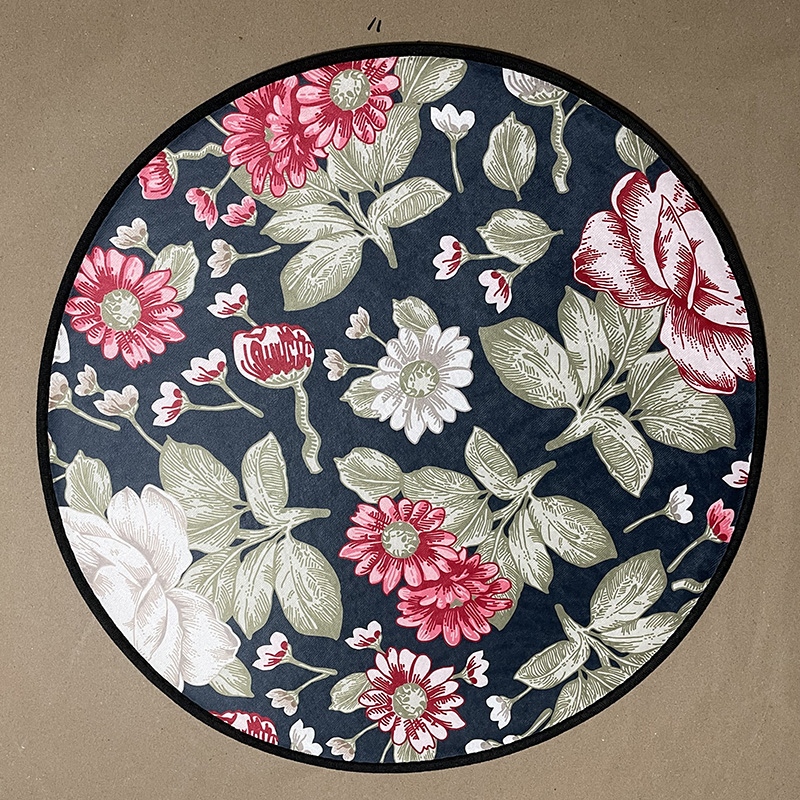 round Carpet Ethnic Style Flower American Bedroom Bedside Blanket Living Room Study Home Ground Mat Table Carpet Customizable