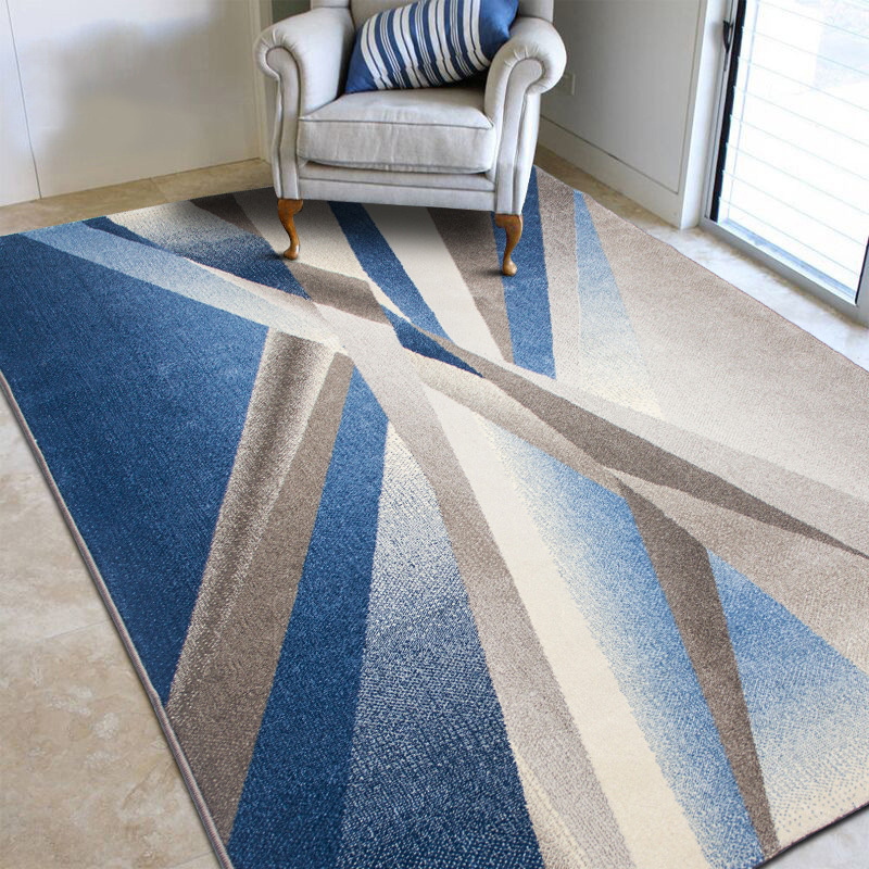 Modern contracted geometrical abstract sitting room carpet sofa tea table cushion study bedroom bed big carpet 