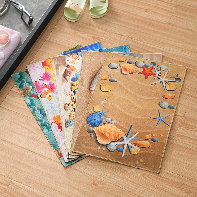 New Cartoon Pattern Floor Mat Bathroom Quick-Drying Non-Slip Floor Mat Living Room Bedroom Carpet Floor Mat Household Mat Wholesale