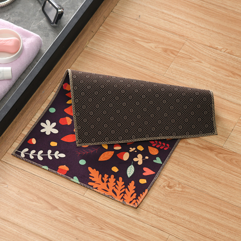 New Cartoon Pattern Floor Mat Bathroom Quick-Drying Non-Slip Floor Mat Living Room Bedroom Carpet Floor Mat Household Mat Wholesale