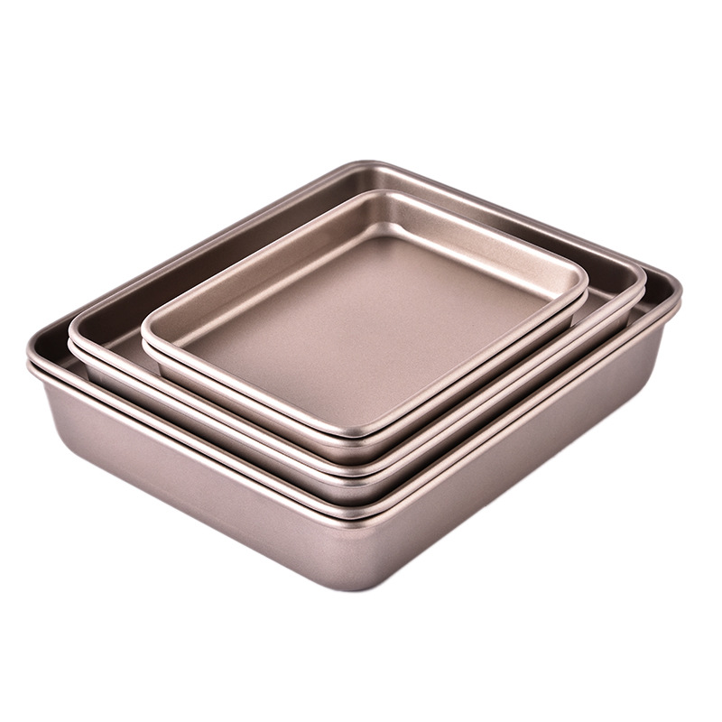 Non-Stick Bakeware/13 Inch Square Snowflake Crisp Guzao Cake Mold Biscuit Chicken Wings Baking Tray Heavy Steel