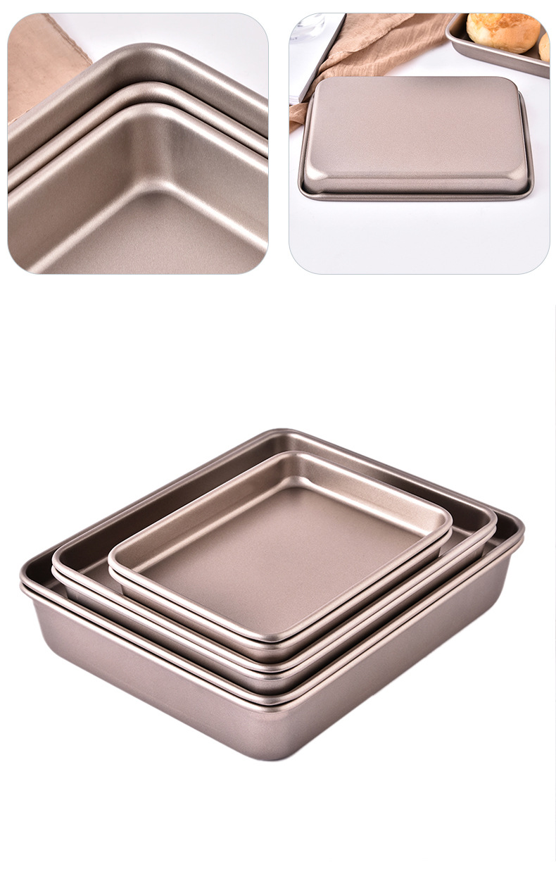 Non-Stick Bakeware/13 Inch Square Snowflake Crisp Guzao Cake Mold Biscuit Chicken Wings Baking Tray Heavy Steel