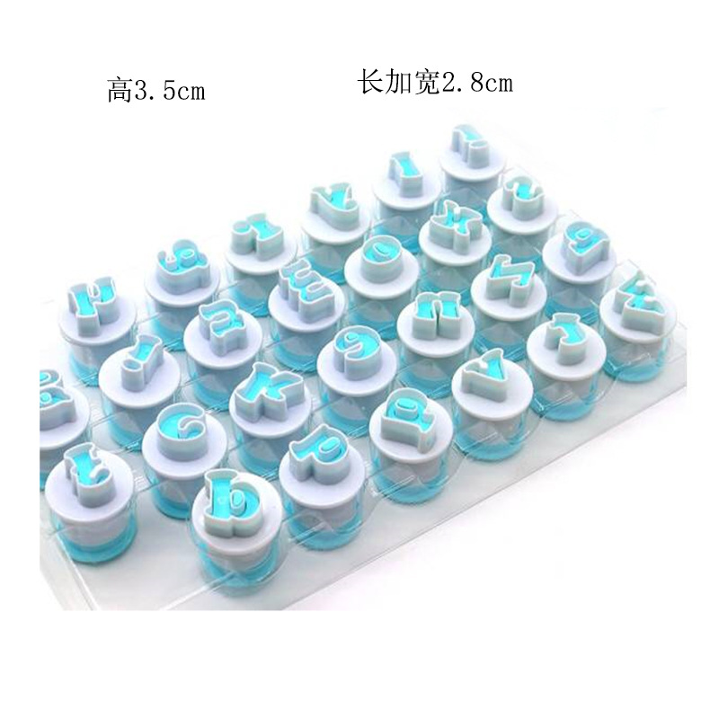 DIY Baking 26PCs Capital English Letter Spring Fondant Chocolate Biscuit Plastic Printing Mold