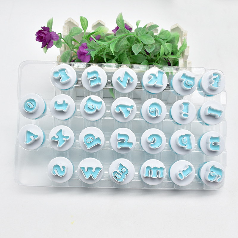 DIY Baking 26PCs Capital English Letter Spring Fondant Chocolate Biscuit Plastic Printing Mold
