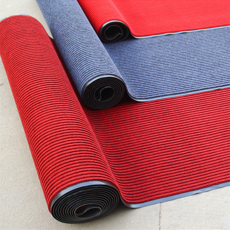 Meige Brand PVC Double Stripe Floor Mat Household Dust Removal Non-Slip Absorbent Floor Mat Door Earth Removing Floor Mat Corridor Carpet