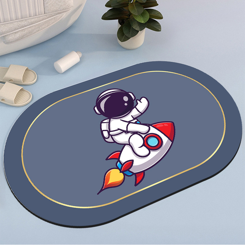 Diatom Ooze Carpet Diatom Ooze Floor Mat Quick-Drying Bathroom Door Mat Toilet Imported Floor Mat Non-Slip Foot Mat