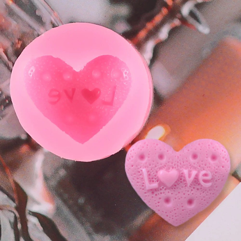 Fondant Cake Decoration Clay Plaster Epoxy Mold Biscuit Strawberry Hat Love Shape Silicone Mold