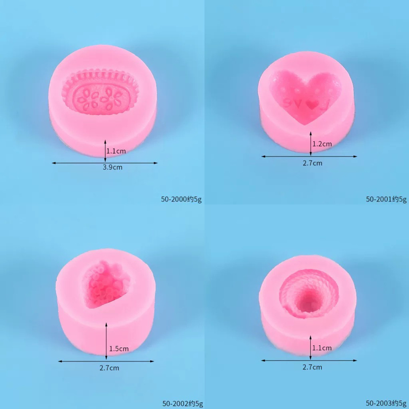 Fondant Cake Decoration Clay Plaster Epoxy Mold Biscuit Strawberry Hat Love Shape Silicone Mold