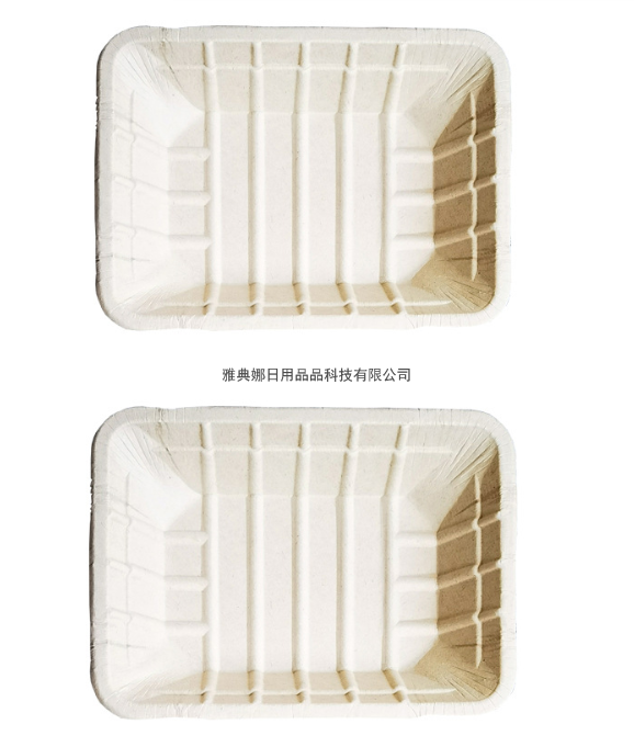 8-Inch Sugar Cane Pulp Fluoride-Free 100% Fully Degraded Tableware Disposable Environmentally Friendly Square Plate