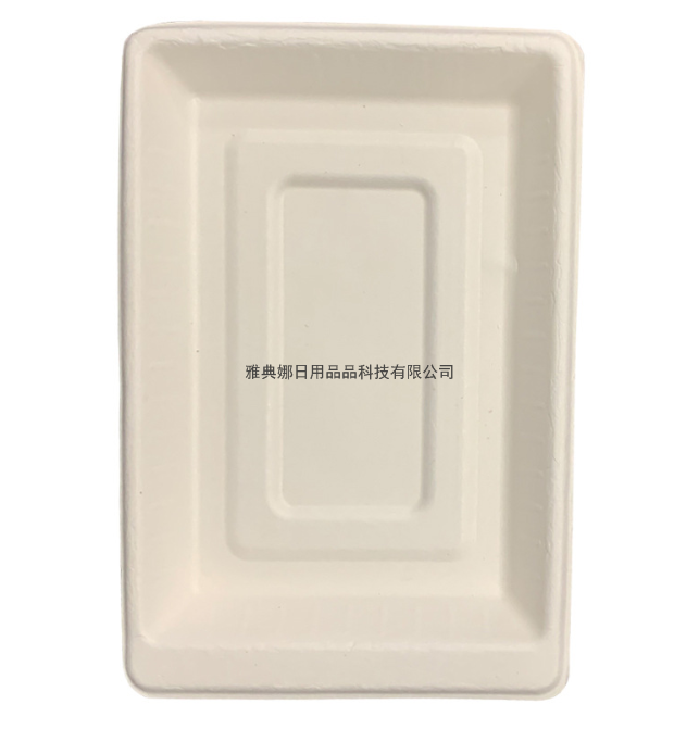 8-Inch Sugar Cane Pulp Fluoride-Free 100% Fully Degraded Tableware Disposable Environmentally Friendly Square Plate 8-Inch Sugar Cane Pulp Fluoride-Free 100% Fully Degraded Tableware Disposable Environmentally Friendly Square Plate