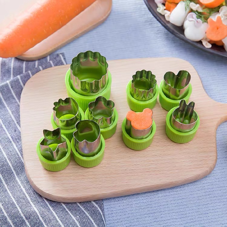 Stainless Steel Farfalle Mold Pattern Cartoon Vegetable Fruit Cutter Patch Hand Guard Embossed Biscuit Printing Modeling Mold