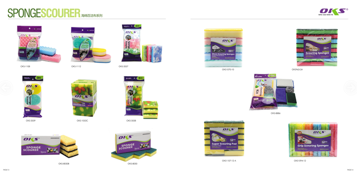 100 clean cloth, sponge cloth serving piece of scouring pads OKS