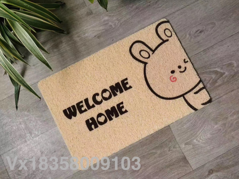 New Thickened PVC Mesh Printing Floor Mat Brushed Printing Carpet Doormat HD Printing Floor Mat Non-Slip Mat