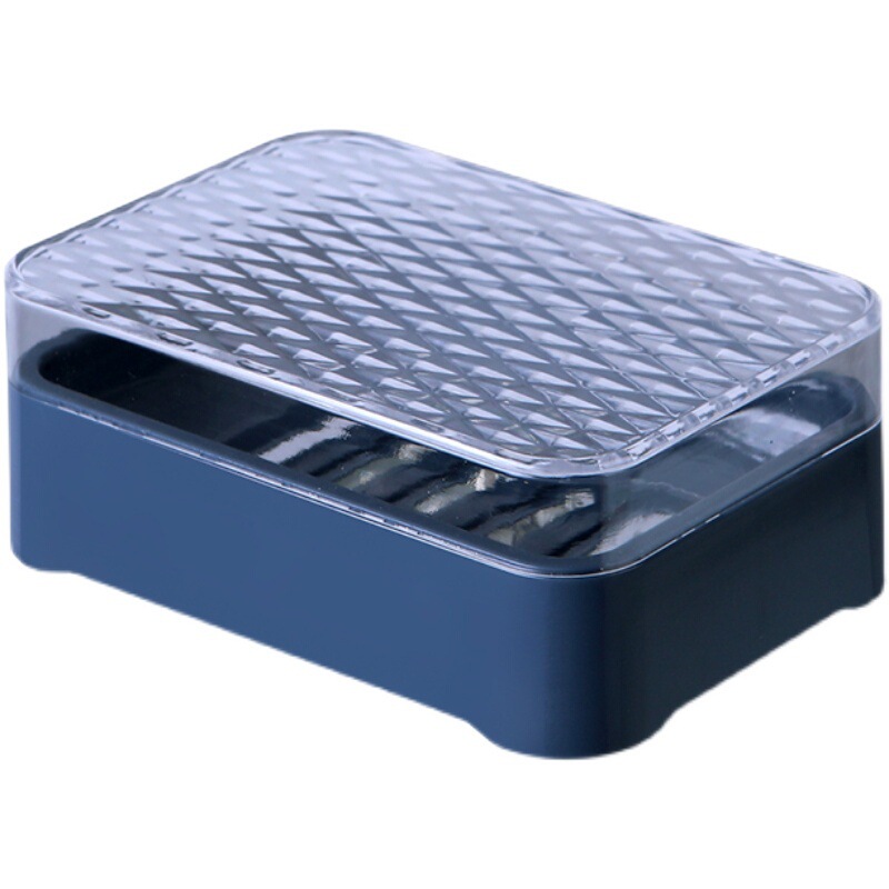 Fat Soap Box with Lid Cute New Drain Soap Box Soap Box Toilet Fat Soap Box Sub-Storage Rack Soap Holder Plastic Soap Dish Soap Box