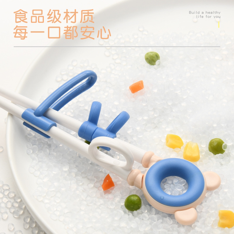 Children&#039;s Learning Chopsticks Eating Spork Training Chopsticks Automatic Rebound One Or Two Segments 2346 Years Old Boy and Girl Baby Training